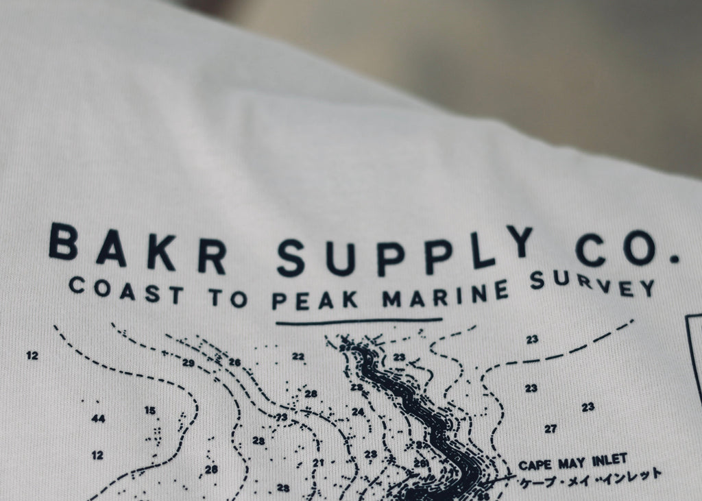 BAKR Coast Survey Pigment Tee -- Bone