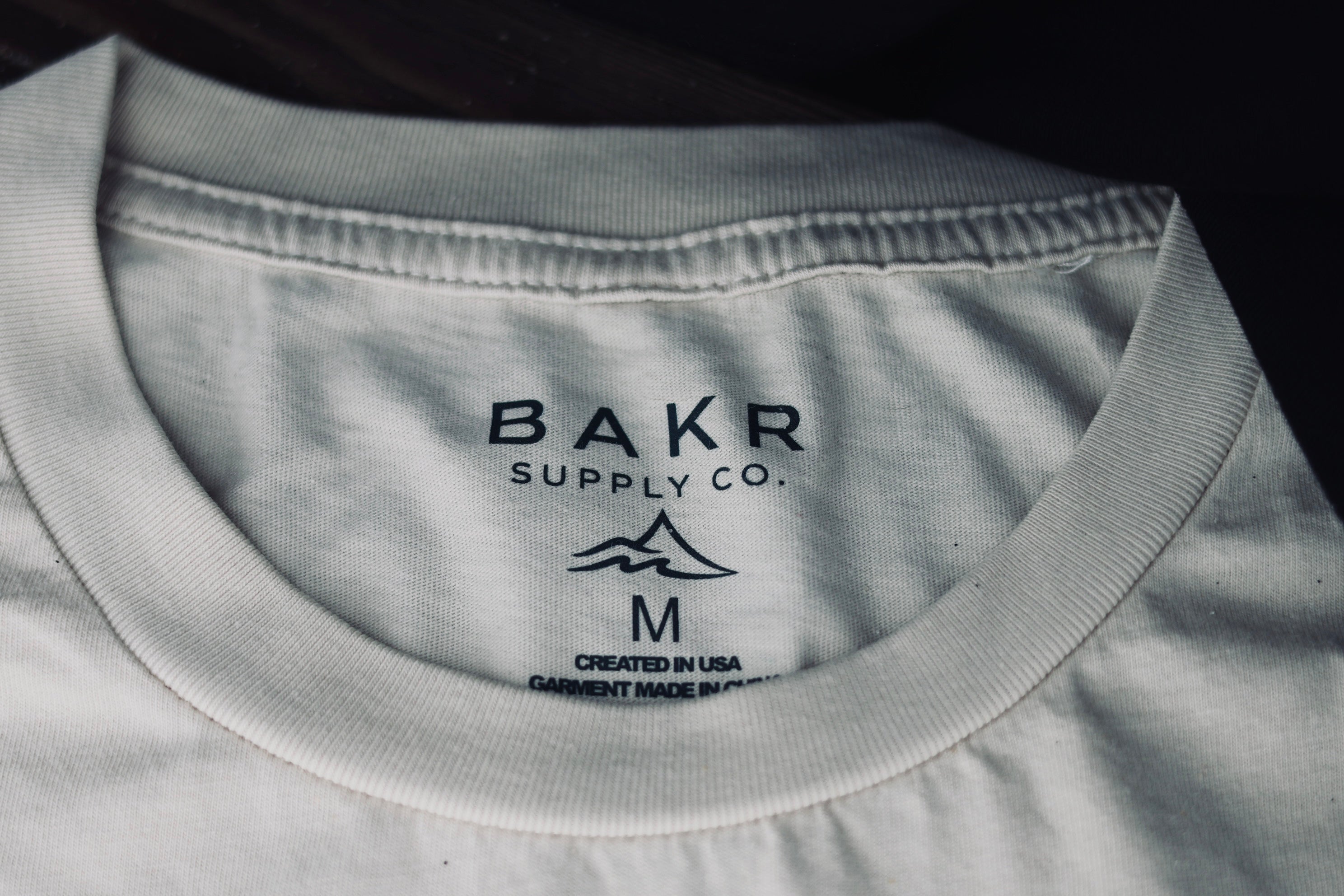 BAKR Coast Survey Pigment Tee -- Bone