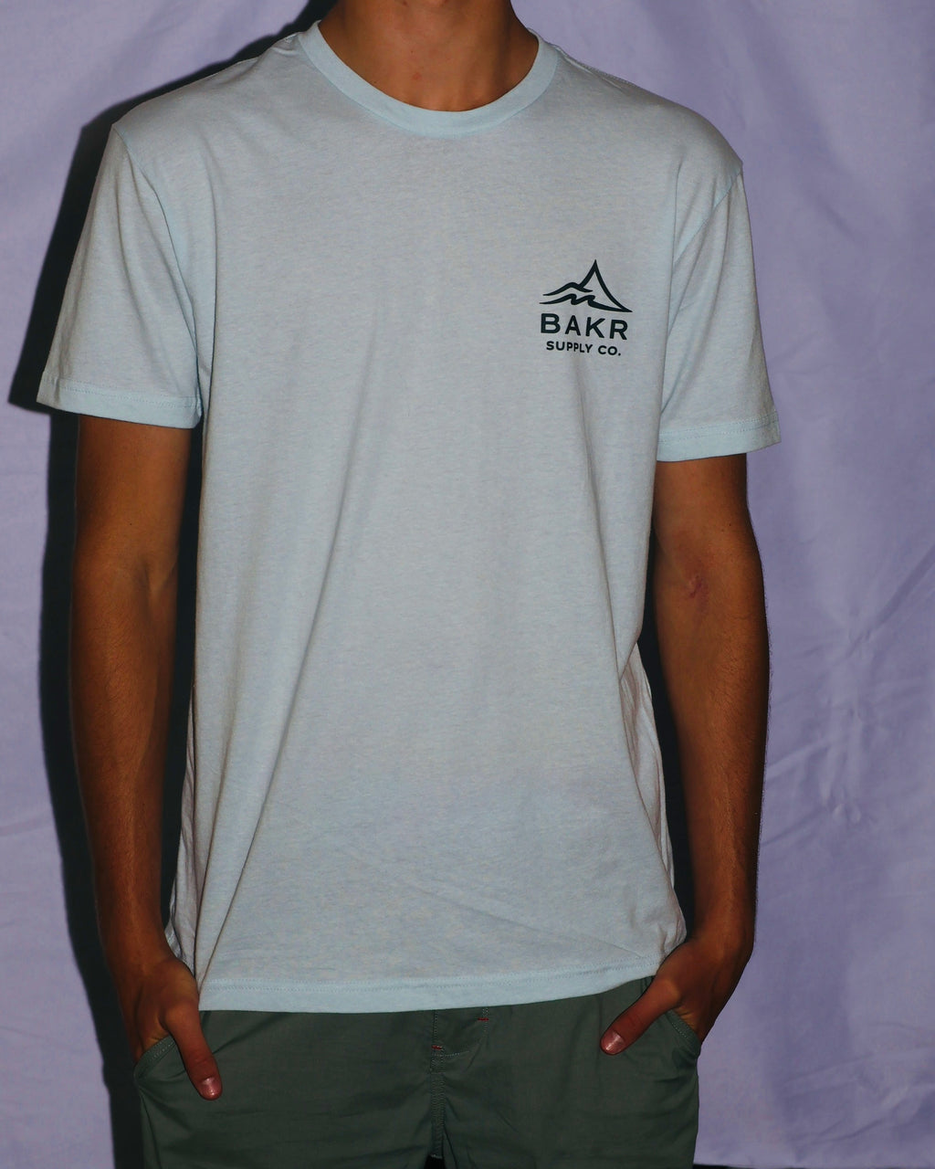 BAKR Marine Forecast Tee — Ice Blue