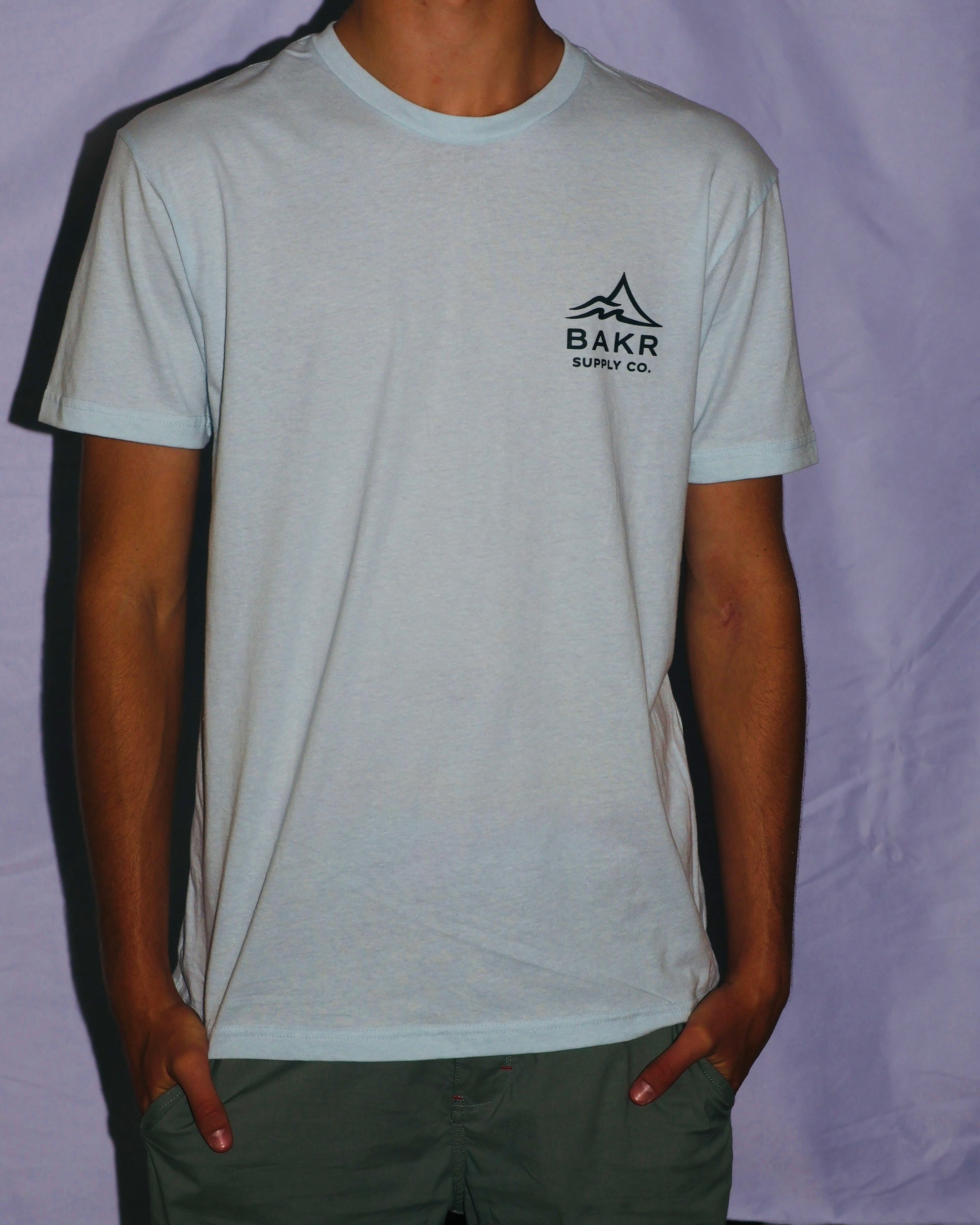 BAKR Marine Forecast Tee — Ice Blue