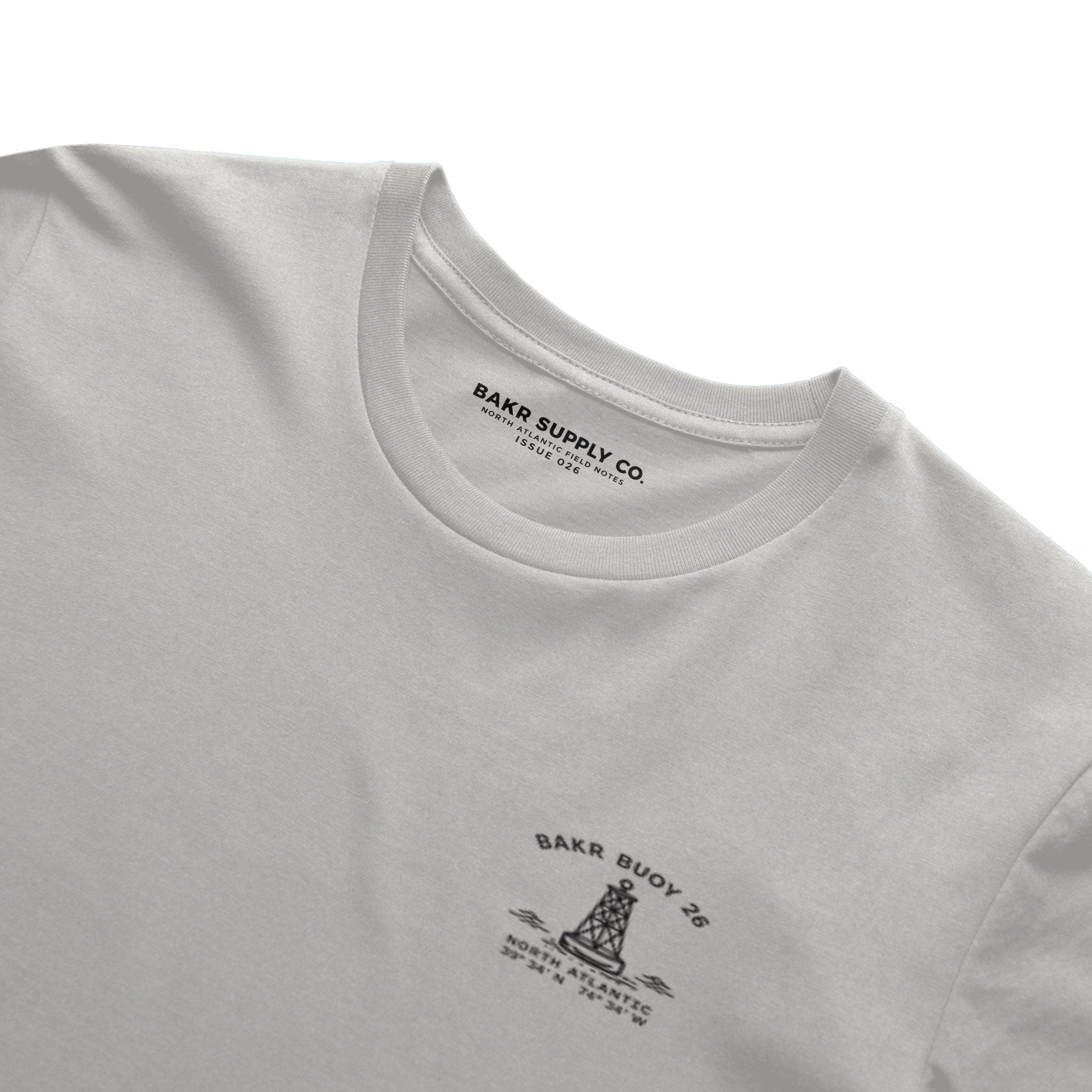 BAKR Marine Forecast Heavy Tee — Bone