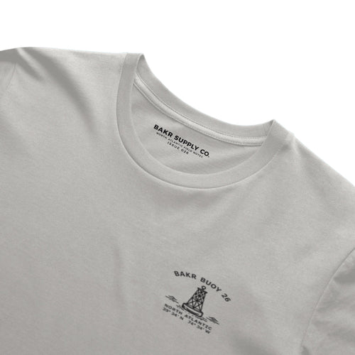BAKR Marine Forecast Heavy Tee — Bone