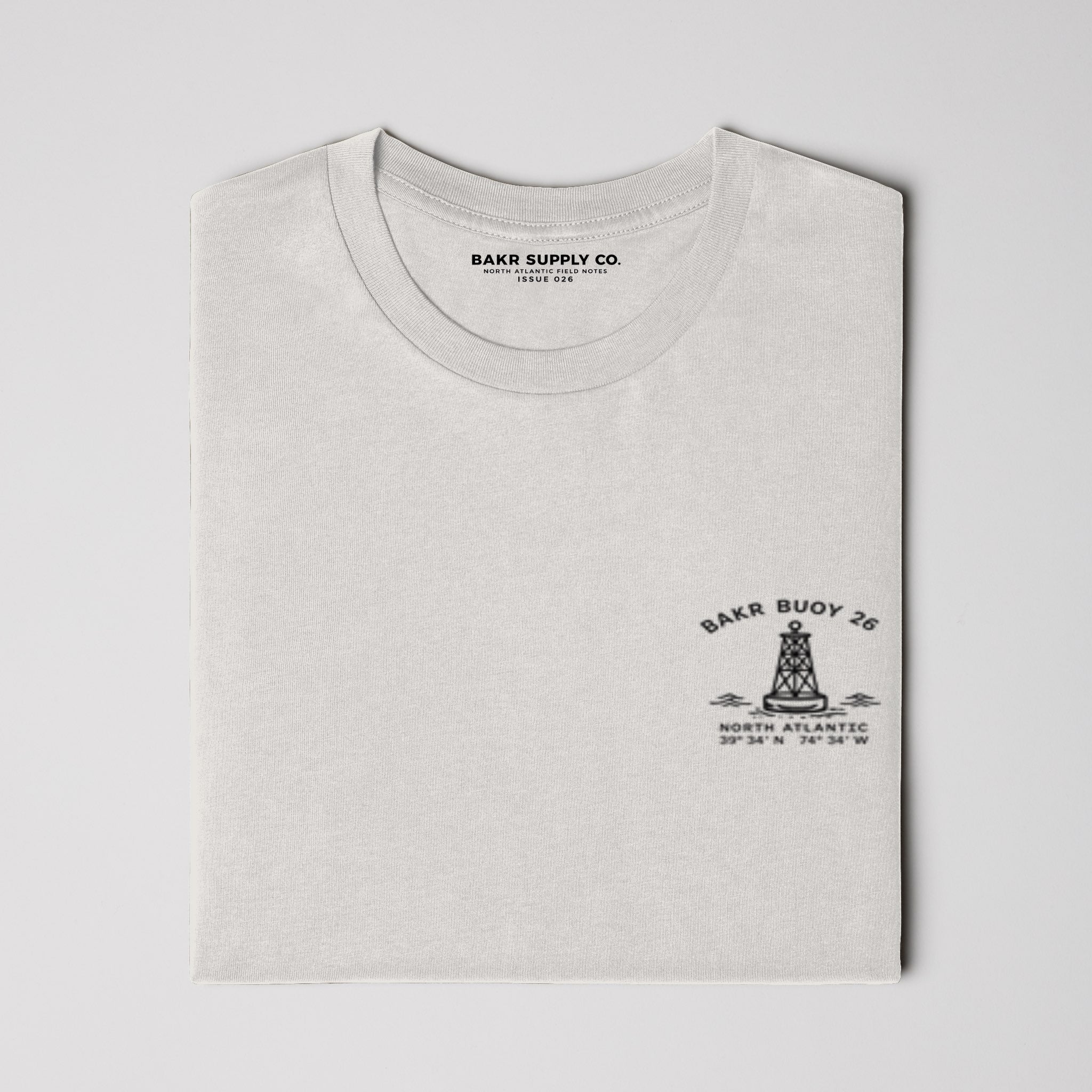 BAKR Marine Forecast Heavy Tee — Bone