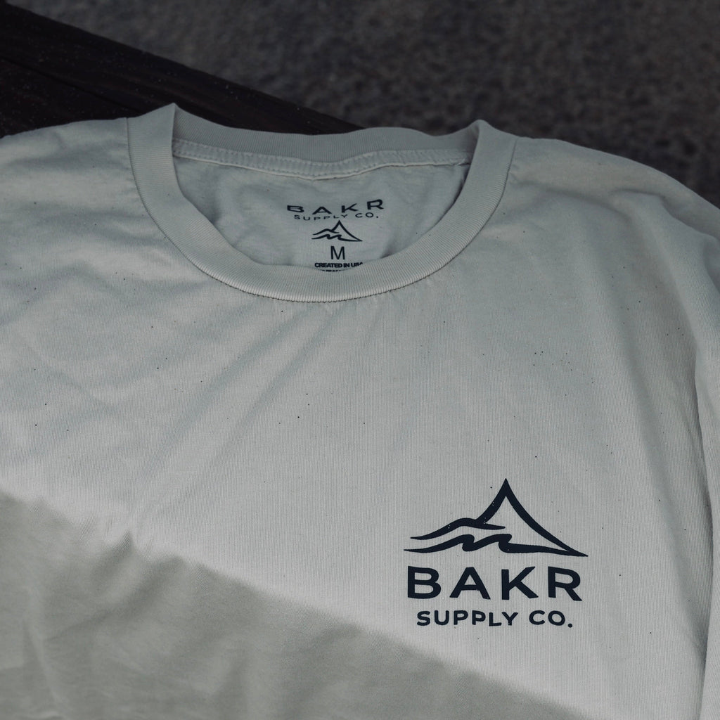 BAKR Coast Survey Pigment Tee -- Bone
