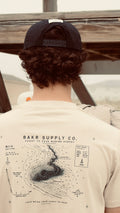 BAKR Coast Survey Pigment Tee -- Bone
